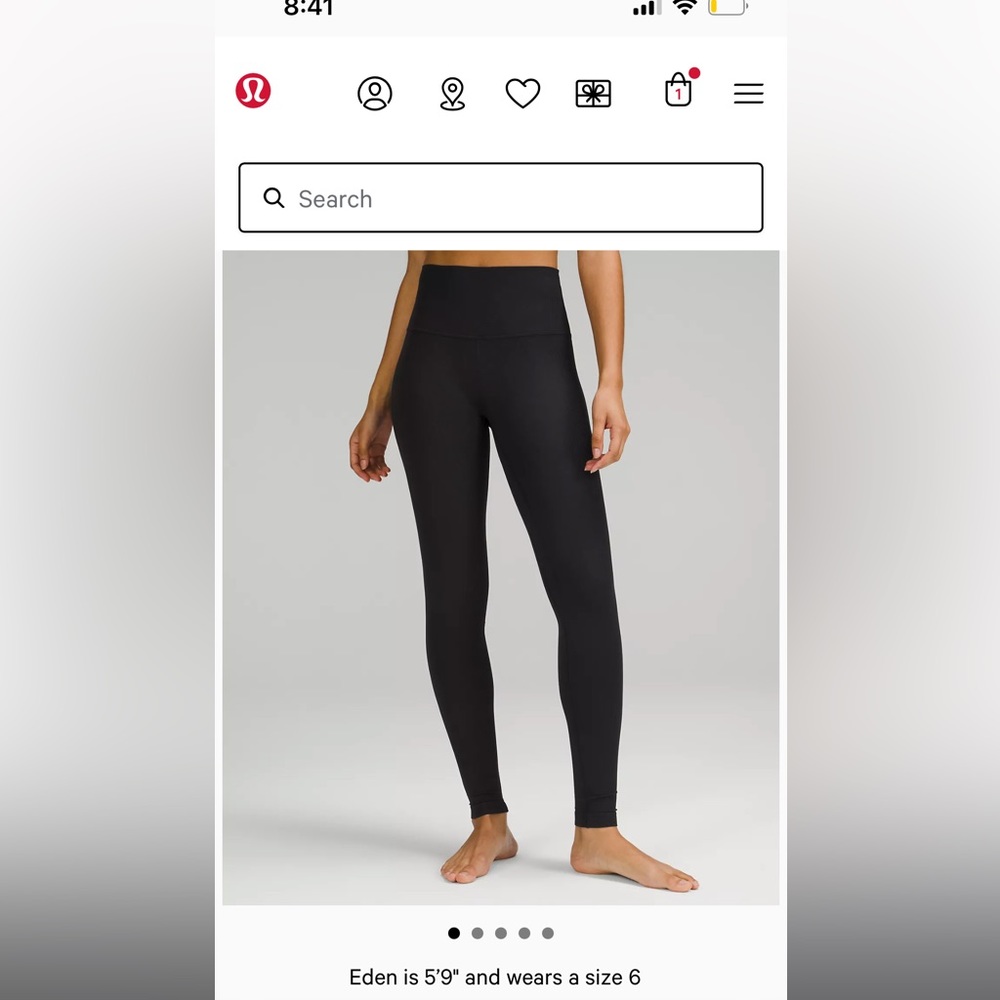 Black lululemon align leggings